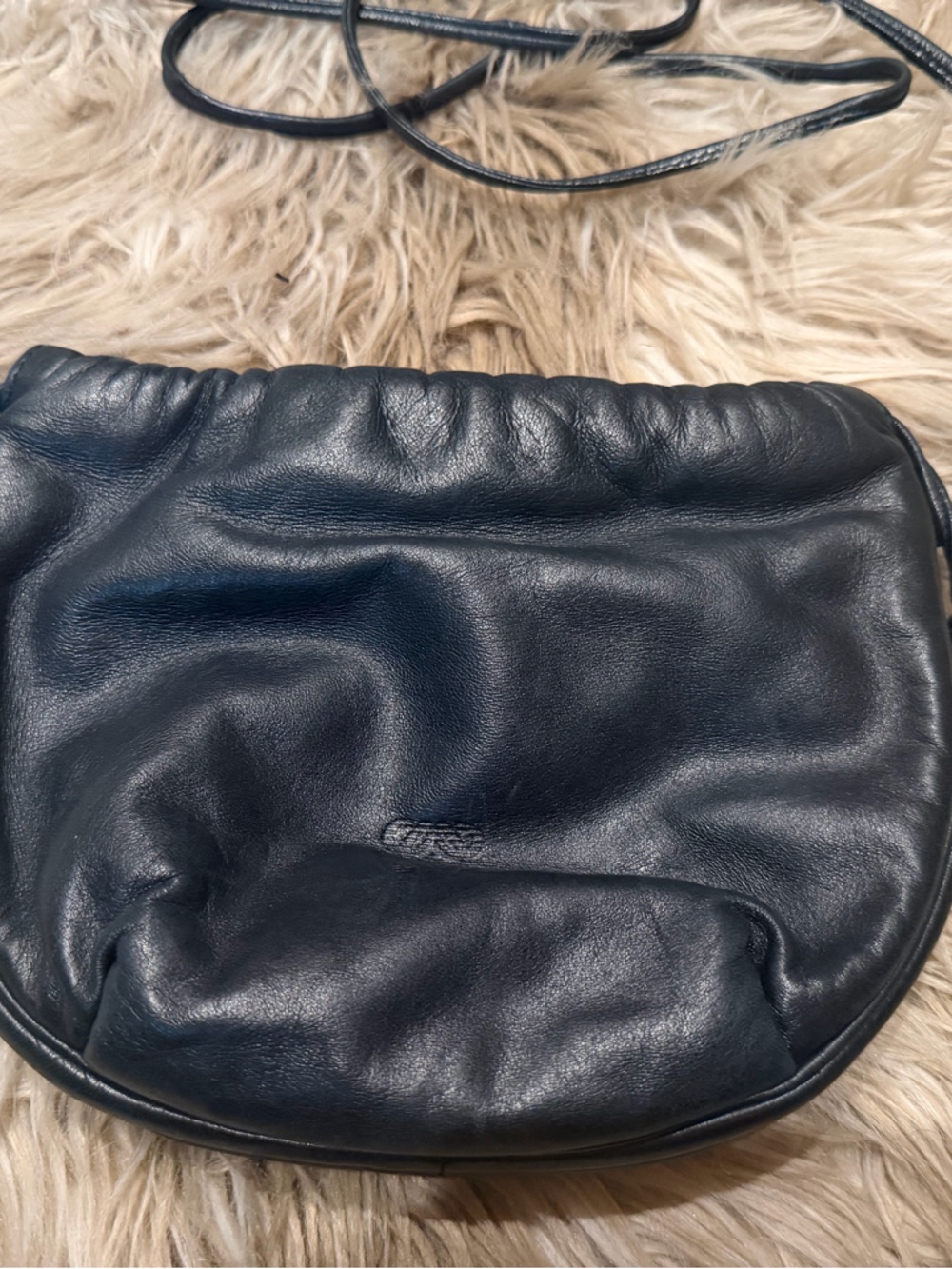 Loewe vintage Leather Crossbody Pouch Bag